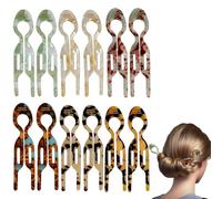 Valicaer 12 PCS French Hair Pins for Women, Elegant French Twist Hair Pin Clips for Stylish Updos and Everyday Looks,6 Colours (6color*2)