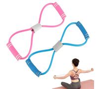 Valicaer 2Pcs Resistance Band with Handles,Arm Resistance Band for Strength Training, Chest Expander & Yoga Fitness Pulling Rope Set for Women