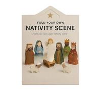Valicaer DIY Paper Nativity Scene, Christmas Origami Craft Set with Jesus, Angel & Animals, Easy to Fold for Beginners, Perfect Holiday Decoration & Gift for Kids and Adults (Style B)