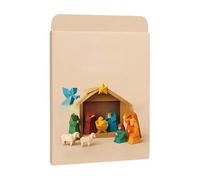 Valicaer DIY Paper Nativity Scene, Easter Origami Craft Set with Jesus, Angel & Animals, Easy to Fold for Beginners, Perfect Holiday Decoration & Gift for Kids and Adults (Style A)