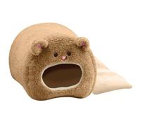 Valicaer Guinea Pig Bed House 10*10cm Hamster Small Animal Beds Hideout Winter Pet Tent Cave Bed with Removable Pad Cozy Winter Nest Hamster Accessories for Rabbit Hedgehog Chinchilla Bearded Dragon