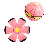 Valicaer Magic Bouncing Ball Magical Flying Ball 2-in-1 Transforming Magic Bouncing Flying Saucer Toy for Adult Kids Pets Indoor Outdoor(Pink)
