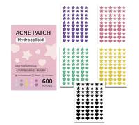 Valicaer Pimple Patches Large,XL 60mm Hydrocolloid Acne Patches for Face,Forehead,Chin & Body Fast Acting Spot for Clear Skin,Hydrocolloid Patch (5 Colors 300 Patches)