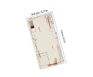 VALICLUD 1 Box 600pcs Memo Notes Sticker Note Pad Paper Self Adhesive Natural and Fresh Style Easy to Use and Carry Reminder Border Decoration of The Account DIY