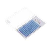 VALICLUD 1 Box Fluorescent Decorative Fake Eyelashes Soft Dense Cluster Mix Neon Blue Green Dramatic False Lashes for Parties Club Date Eye Catching Look