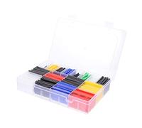 VALICLUD 1 Box Heat Shrink Tubing Assorted Cable Wire Sleeve Kit for DIY Electrical Insulation Pre-cut Wrap Protectors Prevent Circuits and Abrasion
