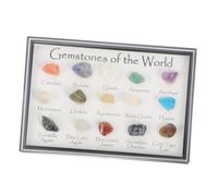 VALICLUD 1 Box Natural Crystal Mineral Specimen Box Rough Gemstone Collection for Geology Teaching Educational Samples with Diverse Colors Home Office Display and Learning