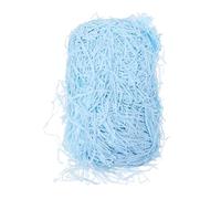 VALICLUD 1 Pack Colorful Pleated Paper Fillers for Boxes for Birthdays Weddings and Special Occasions Sky Blue Decorative Shred Filling for Candy Boxes and Treats