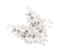 VALICLUD 1 Pair Flower Shoe Clips for Wedding Elegant Pearl and Rhinestone Bride Accessories Reusable Floral Shoe Decorations for Bridal Engagement Prom and Special Occasions