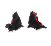 VALICLUD 1 Pair Halloween Cat Ears Hair Clips Cosplay Cat Ears and Tail Barrette Hairpin for Women Hairstyles