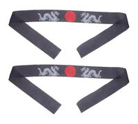 VALICLUD 1 Pair Japanese Style Headband Pair Decorative Samurai Headbands for Karate Training Yoga Sports Events Comfortable Fit Durable Design Fits