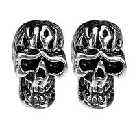 VALICLUD 1 Pair Punk Skull Earrings Studs Vintage Ear Jewelry for Halloween Gothic Style Unique Design for Men Women Timeless Accessory for Any Occasion