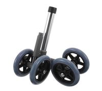VALICLUD 1 Pair Walker Wheels with Brakes for Folding Walkers, Rear Rubber Replacement Wheels for Mobility Aid Equipment, Sturdy Drive Roller Caster for Senior Safety and Stability