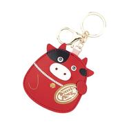 VALICLUD 1 Pc The Lucky Cow Keychain Zodiac Animal Keychain Farm Ox Keychain Keychain Cute Ox of Year Party Supplies Spring Festival Key Chain Cows Cow Print Ox Pendant Pu Red