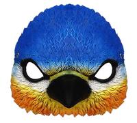 VALICLUD 1 Piece Bird Head Mask Costume Carnival Bird Headgear LED Mask Carnival Fancy Dress Accessories Masks Masquerade Halloween Face Mask Skin Care Screaming Mask Blue PU Foam