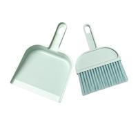 VALICLUD 1 Set Compact Handheld Broom and Dustpan Set Mini Soft Bristle for Desktops Keyboards and Small Spaces Efficient Dust Removal for Easy Cleaning