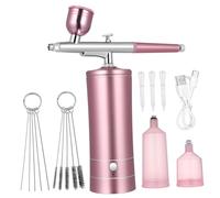 VALICLUD 1 Set Cordless Electric Airbrush Kit Multi Functional Airbrush Paint Kit for Nail Art Makeup and Model Painting Complete with Accessories and USB Charging Cable