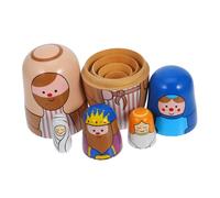 VALICLUD 1 Set Handmade Wooden Russian Nesting Dolls Artistic Craft for Friendly Decoration for Play and Festival Decor