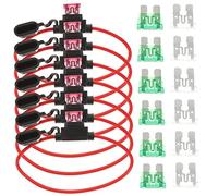 VALICLUD 1 Set Inline Fuse Holder Kit with Standard Fuses and for Automotive Boat and Motorcycle Protection