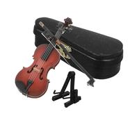 VALICLUD 1 Set Miniature Lovely Violin Ornament Delicate Violin Adornment with Bow Stand Case Realistic Music Instrument Decor for Home Photography