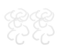 VALICLUD 10 Pairs Newborn Ear Corrector for Babies Soft White Silicone Auricle Correction Supports External Ear Shaper