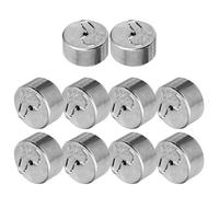 VALICLUD 10 Pcs 50g Metal Hook Weights for Mechanics Teaching, Steel Hook Codes Physics Laboratory Slot Weights, Practical Lever Principle Educational Science Equipment