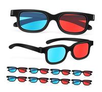 VALICLUD 10 Pcs Red-blue Viewing Glasses Ultra-light Frame Comfortable Nose Pads Compatible with Computer Monitors Tvs Home Theater Screens for Movies and Gaming