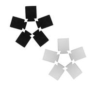 VALICLUD 10 Pcs Reusable Beverage Can Sleeves Foldable Insulated Soda Covers for Cold Drinks Washable Easy-fit Beer Can Protectors in Black White for Travel Parties