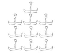 VALICLUD 10 Pcs Water Tube Clamp Metal Clip Carbon Steel Spring Clamp Strong Bite Force Prevent Leakage for Laboratory Instrument and School Teaching