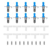 VALICLUD 10 Sets Assorted Colour Metal Rabbit Water Feeding Devices Splash-proof and Easy to Install Drinking Tools for Small Animals and Ferrets