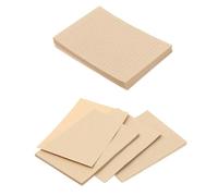 VALICLUD 100 Sheets Kraft Writing Paper Retro Style Lined Letter Papers for Announcements and Notes, Khaki Colour, Practical and Smooth Writing, Classic Vintage Design