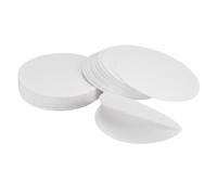 VALICLUD 100 Sheets Qualitative Filter Discs round Oil Test Paper Medium Flow Rate Easy to Carry White Paper Pulp Filter for Labs and General Chemistry Applications