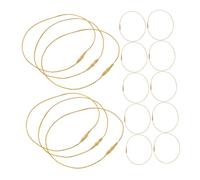 VALICLUD 1000pcs Heavy Duty Christmas Ornament Hooks with Snap String Silver Decorative Garland Ties for Tree Wreath Party Displays Fastening Ropes for Holiday Hanging Decorations