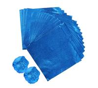 VALICLUD 100pcs Aluminum Foil Candy Wrappers Protective Paper for DIY Chocolate Truffles and Sweets Packaging Peel Texture