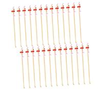 VALICLUD 100Pcs Bamboo Ear Wax Removal Spoons Portable Ear Cleaner Tools with Non Slip Design Compact and Durable Random Color