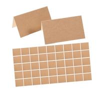 VALICLUD 100pcs Blank Place Cards for Table Setting Foldable Cardstock Tented Name Cards for Weddings Birthdays and Banquets for Guest Names and Table Numbers