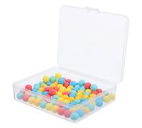 VALICLUD 100PCS Colored Plastic Counting Beads Small Balls for Math Learning Probability Teaching Educational for Classroom Activities and Color Sorting Games