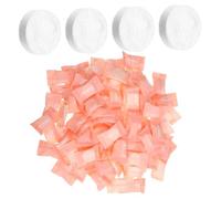 VALICLUD 100Pcs Compressed Towels Disposable Face Towels Travel Pack with Gentle Touch on Skin and Individual Wrapping, White Cotton Compact for Face Cleansing and Tidying up Tables