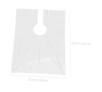 VALICLUD 100PCS Disposable Hair Salon Capes Hairdressing Aprons for Home and Professional Use Unisex Transparent Hair Cutting Cape Lightweight Comfortable