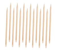 VALICLUD 100pcs Disposable Wood Nail Sticks Dual-ended Cuticle Pushers Manicure Pedicure Tools for Nail Art and Gentle Cuticle Removal