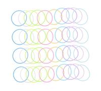 VALICLUD 100pcs Glow the Dark Silicone Hair Ties Thin Durable Bands for Events Sports and Parties Vibrant Luminous Design for Quick and Easy Hairstyling