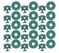 VALICLUD 100pcs Greenhouse Clamps with Washers, Aluminum Fixing Clips for Netting and Plant Support, Hanging Tool for Garden and Greenhouse Use