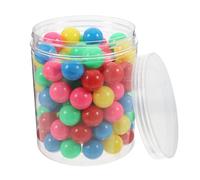 VALICLUD 100pcs Hollow Plastic Counting Balls for Math Probability Games Colored Track Balls for Elementary Learning and Marble Run Activities