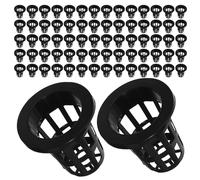 VALICLUD 100pcs Hydroponic Net Pots Mesh Planting Grow Baskets Lightweight Breathable Nursery Cups for Indoor Outdoor Vegetable Gardening and Soilless Plant Cultivation