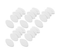 VALICLUD 100pcs Lash Training Sponge for Beginners Eye Shaped White Sponge Made of Soft Material Easy Placement Keeps Lashes Steady for Beauty Schools