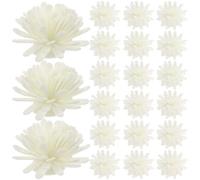 VALICLUD 100pcs Mini Artificial Chrysanthemum Diffuser Flowers with Pe Foam Material, White Scented Reed Diffuser Accessories for Home Fragrance and Office Aromatherapy