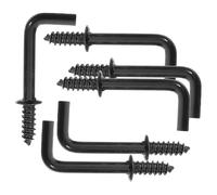 VALICLUD 100pcs Mini Right Angle Screw Hooks Self Tapping Square Bend Hooks for Wall Mounting Heavy Duty Metal Hangers for Pictures Art Jewelry Easy Installation and Design