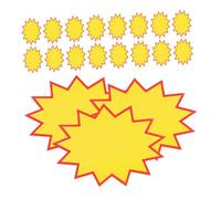 VALICLUD 100pcs Paper Price Tags Supermarket Retail Signs Sturdy Pricing Burst Signs for Fruit Vegetable Display with Product Information