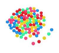 VALICLUD 100pcs Plastic Balls Stem Preschool Sorting and Counting Game Balls Hollow for Probability Experiments and Creative Learning