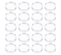 VALICLUD 100pcs Plastic Coin Holders for Coin and Medal Storage Collection Accessory and Practical Gift